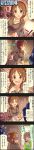  5koma braid brown_eyes brown_hair character_name closed_eyes comic highres idolmaster idolmaster_cinderella_girls katagiri_sanae long_hair long_image low_twintails multiple_girls official_art producer_(idolmaster) senkawa_chihiro short_hair short_twintails single_braid tall_image twintails 