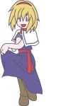  animated animated_gif blonde_hair book boots cap capelet dancing dress gif hairband iosys marisa_stole_the_precious_thing open_mouth screencap smile solo touhou 