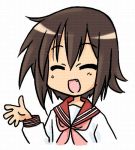  brown_hair gif kusakabe_misao lucky_star open_mouth 