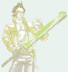  energy_sword jacket lightsaber no_more_heroes sunglasses sword tongue travis_touchdown weapon 