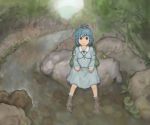  forest iwamochi kawashiro_nitori nature soaking_feet stream touhou water 