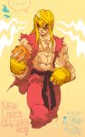 capcom corey_lewis ken_masters male muscle oranges street_fighter wink 