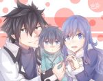  blue_hair fairy_tail family father_and_son female gray_fullbuster juvia_loxar male mother_and_son short_hair spiky_hair 