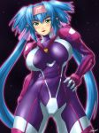  bodysuit breasts green_eyes headband highres huge_breasts klan_klein long_hair macross macross_frontier very_long_hair 