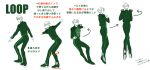  1boy directional_arrow figure_skating hair_over_one_eye ice_skates instructions jumping limited_palette male_focus sacco_(sacco_ds) skates translation_request viktor_nikiforov yuri!!!_on_ice 
