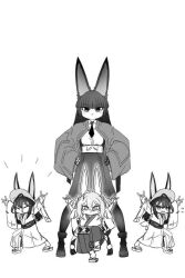 animal_ears family fox_ears hoshimi_miyabi long_hair multiple_girls pose zenless_zone_zero