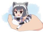 animal_ears animated animated_gif blush chibi commentary_request common_raccoon_(kemono_friends) fang hands happy kemono_friends musical_note namekuji_(namekuzu) pantyhose raccoon_ears raccoon_tail sitting smile tail washing 