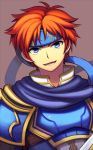  1boy armor blue_eyes cape fire_emblem fire_emblem:_fuuin_no_tsurugi headband intelligent_systems male_focus nintendo open_mouth redhead roy_(fire_emblem) smile solo super_smash_bros. wusagi2 