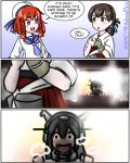  3girls 3koma admiral_paru beret blush_stickers comic english etorofu_(kantai_collection) hat kantai_collection kasuga_maru_(kantai_collection) multiple_girls school_uniform 