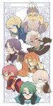  6+boys alm_(fire_emblem) beard blonde_hair blue_eyes boey_(fire_emblem) brown_eyes circlet cleive dark_skin facial_hair fire_emblem fire_emblem_echoes:_mou_hitori_no_eiyuuou glasses gloves green_eyes green_hair hat headband highres kaiji0324 kliff_(fire_emblem) leo_(fire_emblem) long_hair lukas_(fire_emblem) luthier_(fire_emblem) male_focus mole mole_under_mouth multicolored_hair multiple_boys nomah_(fire_emblem) one_eye_closed orange_eyes orange_hair pink_eyes portrait purple_hair red_eyes redhead teeth tongue tongue_out two-tone_hair violet_eyes white_hair 