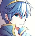  1boy blue_eyes blue_hair fire_emblem fire_emblem:_mystery_of_the_emblem intelligent_systems looking_at_viewer lowres male_focus marth nintendo prince solo super_smash_bros. tiara wusagi2 