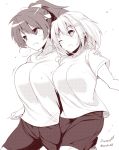  2girls bouncing_breasts breasts kichihachi large_breasts multiple_girls nakahara-kun_no_kahogo_na_imouto 