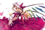  1girl ainy77 check_commentary commentary commentary_request flandre_scarlet highres petals ribbon solo touhou wings 