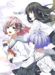  koharu_(norn9) kuga_mikoto norn9 pink_eyes pink_hair shiranui_nanami teita 