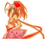  amulet_heart crop_top fujimoto_satoru hinamori_amu magical_girl midriff ribbon shugo_chara! solo 
