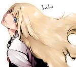  bad_id blonde_hair blue_eyes emilie_de_rochefort heisa lili lips long_hair looking_back smile solo tekken 