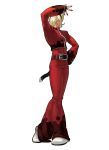  ash_crimson belt blonde_hair crossdressing eisuke_ogura hair_over_one_eye highres king_of_fighters king_of_fighters_xii kof_12 nail_polish official_art ogura_eisuke snk trap 