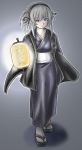  kimono lantern paper_lantern rozen_maiden sandals silver_hair suigintou 