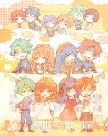  5boys 5girls ahoge alm_(fire_emblem) aqua_hair aran armor artur behind_back belt blue_eyes blue_hair blush blush_stickers book boots brown_hair cape capelet celica_(fire_emblem) chair cheek_poking chibi circlet cloak closed_eyes coma couple crossed_arms crying dress elbow_gloves fingerless_gloves fire_emblem fire_emblem:_akatsuki_no_megami fire_emblem:_fuuin_no_tsurugi fire_emblem:_seima_no_kouseki fire_emblem:_souen_no_kiseki fire_emblem_echoes:_mou_hitori_no_eiyuuou fire_emblem_heroes flower gloves green_eyes hair_between_eyes hair_flower hair_ornament hairband hands_together head_wreath headband hetero high_five holding holding_flower instrument jewelry kappaman laura_(fire_emblem) lilina long_hair looking_at_another lute_(fire_emblem) multiple_boys multiple_girls neck_ribbon neimi open_mouth orange_hair pants pendant petting piano poking purple_hair red_eyes redhead ribbon robe roy_(fire_emblem) shirt shoes short_hair short_ponytail sidelocks smile socks spiky_hair window younger 