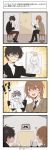  2boys 4koma akechi_gorou comic drawing highres kurusu_akira multiple_boys notebook persona persona_5 sitting ten_(lu2948d) translation_request 