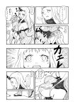 !? 2girls absurdres ali_(watarutoali) breasts comic erect_nipples highres horn horns kantai_collection large_breasts long_hair multiple_girls northern_ocean_hime seaport_hime shinkaisei-kan translation_request 