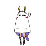  1girl chan_co cosplay dark_skin fate/grand_order fate_(series) jewelry long_hair medjed medjed_(cosplay) nitocris_(fate/grand_order) purple_hair sandals solo very_long_hair 