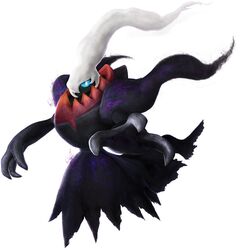  blue_eyes darkrai no_humans official_art pokemon pokemon_(creature) pokemon_(game) pokemon_dppt pokken_tournament 