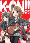  akiyama_mio band bangs bass_guitar blunt_bangs drum drum_set guitar hime_cut hirasawa_yui instrument k-on! keyboard keyboard_(instrument) kotobuki_tsumugi les_paul multiple_girls mustang(guitar) nakano_azusa pantyhose school_uniform synthesizer tainaka_ritsu toku_sonchou 