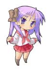  hiiragi_kagami long_hair lucky_star purple_eyes purple_hair rokko school_uniform serafuku twintails violet_eyes 