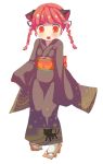  ame animal_ears bad_id blush braid cat_ears hair_ornament japanese_clothes kaenbyou_rin open_mouth red_eyes red_hair redhead ribbon ribbons touhou twin_braids young 