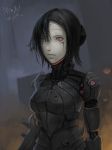  1girl absurdres artist_name artist_request blame! breasts commentary_request cyberpunk cyborg hair_between_eyes highres looking_at_viewer medium_breasts sanakan solo 