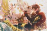 ars&egrave;ne_lupin brown_hair cardia_(code:_realize) code:_realize green_eyes miko_(artist) yellow_eyes 