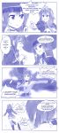  &gt;:d /\/\/\ 4koma :d absurdres belt blush book boots bow braid breasts cape choker clenched_hands closed_mouth comic commentary dress english eyebrows_visible_through_hair fingerless_gloves gloves hair_between_eyes hair_bow hair_over_shoulder hat highres holding holding_hat knee_boots kono_subarashii_sekai_ni_shukufuku_wo! large_breasts long_sleeves looking_at_another low_twintails megumin monochrome necktie open_book open_mouth outstretched_arm pleated_skirt pointing puffy_long_sleeves puffy_sleeves short_hair_with_long_locks sketch skirt smile speech_bubble sweatdrop thigh-highs twintails viperxtr wavy_mouth witch witch_hat yunyun_(konosuba) 