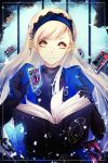  1girl black_hair blonde_hair butterfly elbow_gloves gloves hairband headband highres lavenza long_hair persona persona_5 spoilers yellow_eyes 