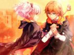  amy_salovaara lulu_(wand_of_fortune) pink_hair usuba_kagerou wand_of_fortune yellow_eyes 