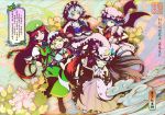  :d atsuko_k blonde_hair blue_hair book braid chinese_clothes colored_eyelashes cup eyelashes flandre_scarlet hat high_contrast hong_meiling izayoi_sakuya kettle long_hair maid open_mouth patchouli_knowledge purple_hair quad_braids reading red_eyes red_hair remilia_scarlet short_hair silver_hair smile tea teacup teapot touhou translation_request tray twin_braids wink wrist_cuffs 