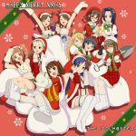  black_hair blonde_hair blue_hair blush boots brown_hair chihacula christmas crop_top futami_ami futami_mami glasses hagiwara_yukiho hoshii_miki idolmaster kikuchi_makoto kisaragi_chihaya midriff miki_kuri minase_iori mittens miura_azusa nonowa open_mouth orange_hair santa_costume shovel smile takatsuki_yayoi thigh-highs thighhighs tokita_arumi twintails worktool yayoi_creature 