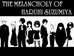  asahina_mikuru fujiwara fujiwara_(shny) fujiwara_(suzumiya_haruhi) gothic high_contrast koizumi_itsuki kyon lineup long_hair monochrome nagato_yuki sasaki suou_kuyou suzumiya_haruhi suzumiya_haruhi_no_yuuutsu tachibana_kyouko thighhighs very_long_hair 