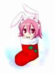  animal_ears bunny_ears christmas maid piku pink_hair rabbit_ears red_eyes shakugan_no_shana whiskers wilhelmina_carmel 