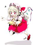  flandre_scarlet hat highres open_mouth red_eyes red_shoes solo touhou trip tripping usotsukiya wings 
