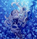  1girl female_my_unit_(fire_emblem_if) fire_emblem fire_emblem_if hiyori_(rindou66) long_hair my_unit_(fire_emblem_if) pointy_ears red_eyes solo underwater white_hair 