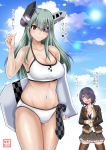  2girls cosplay highres kantai_collection multiple_girls smile suzuya_(kantai_collection) suzuya_(kantai_collection)_(cosplay) tenryuu_(kantai_collection) yano_toshinori 