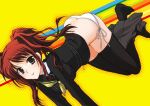  lowres megumi_ryouko panties persona persona_4 school_uniform side-tie_panties thigh-highs thighhighs underwear 