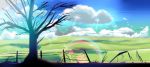  cloud clouds ef fence landscape marble_(pixiv) marble_(pixiv34840) scenery sky tree trees 