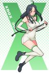  black_hair cable cables elbow_gloves g-room_honten gloves green_eyes long_hair microsoft smile thigh-highs thighhighs xbox-tan xbox_360 xbox_360-tan 