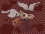  blonde_hair bow halloween hat kagamine_rin pumpkin pumpkins sakuramori_sumomo short_hair trick_and_treat_(vocaloid) vocaloid wand 