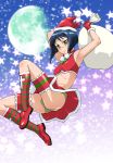  armpits blush bob_cut busou_renkin christmas flat_chest gloves hat panties pantyshot santa_costume santa_hat scar socks stocking_cap striped striped_panties striped_socks tsumura_tokiko ueyama_michirou underwear 