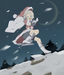  hat hayato_(meromoni) original santa_costume santa_hat skating snow stocking_cap 
