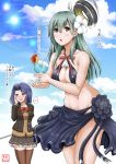  2girls cosplay costume_switch highres kantai_collection multiple_girls suzuya_(kantai_collection) suzuya_(kantai_collection)_(cosplay) tatsuta_(kantai_collection) tatsuta_(kantai_collection)_(cosplay) yano_toshinori 