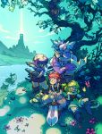  butterfly chatonlaser dock evoland fina highres kuro menos sword tree weapon 